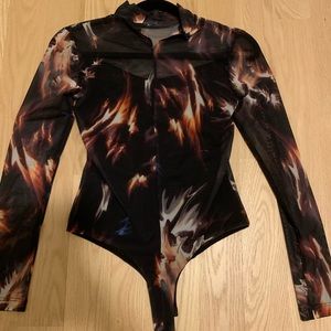 All saint sheer body suit